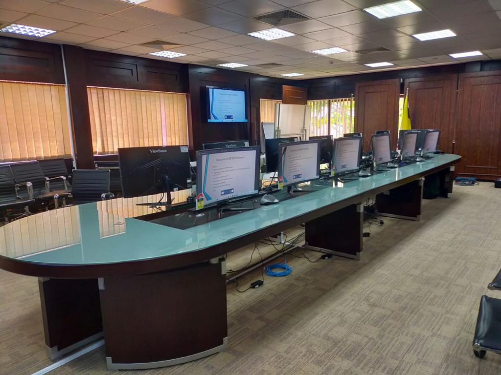 conference room setup